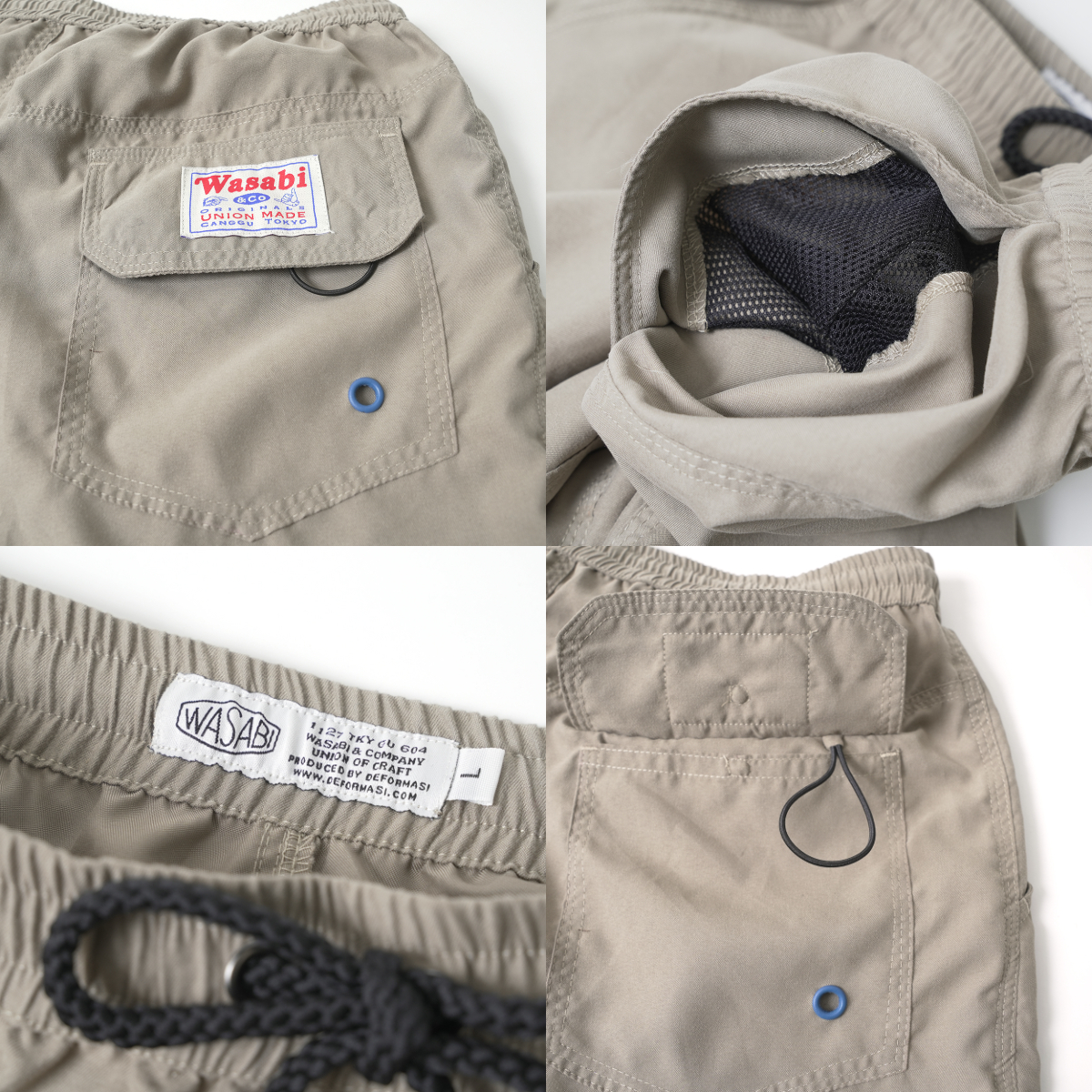 WASABI / TRUNKS サーフトランクス ボードショーツ 4カラー